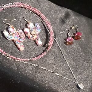 Colorful Cactus Jewelry Set